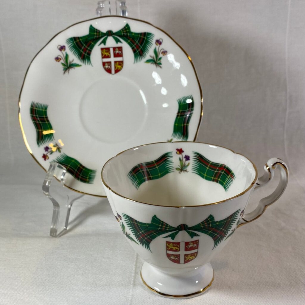 newfoundland tartan china tea cup