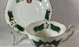 Newfoundland Tartan China Tea Cup And Saucer