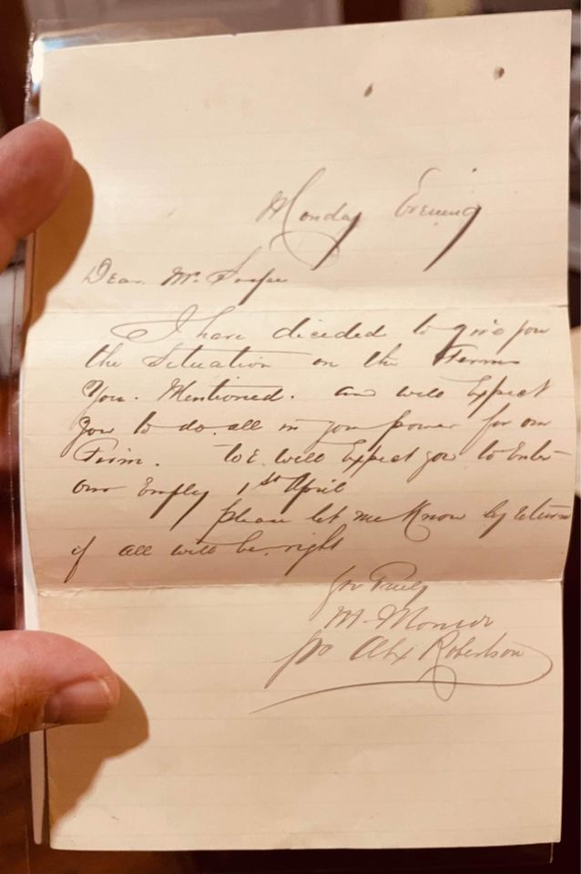 Read more about the article Antique Letter Written In 1896