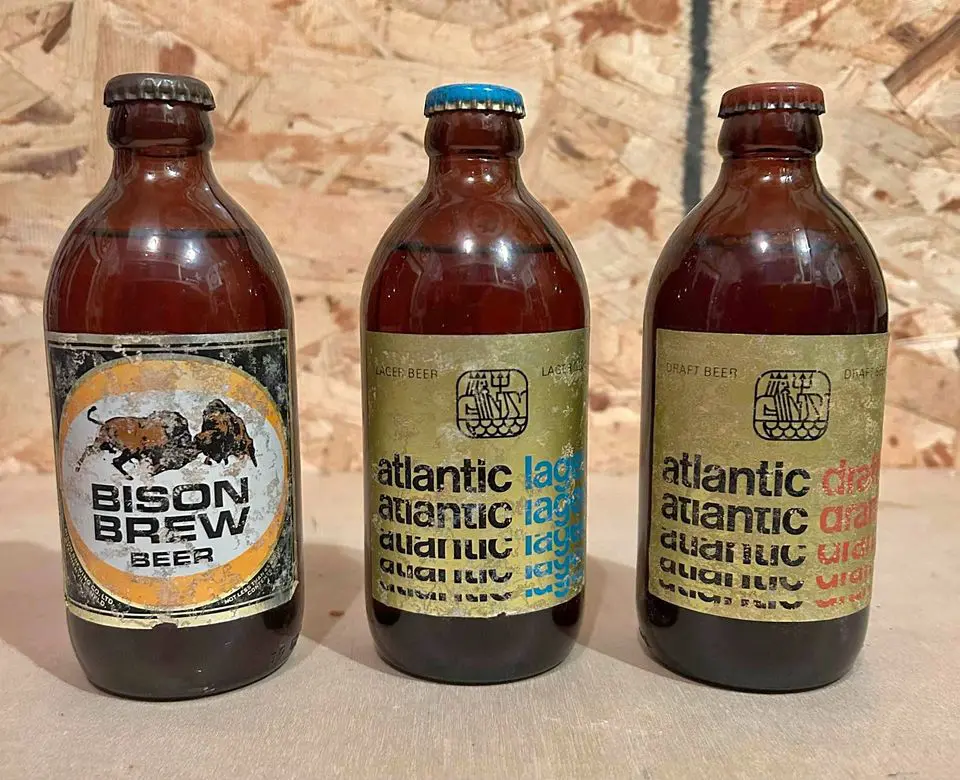 Still Full Bottles OF Vintage Newfoundland Beer From The 1960s