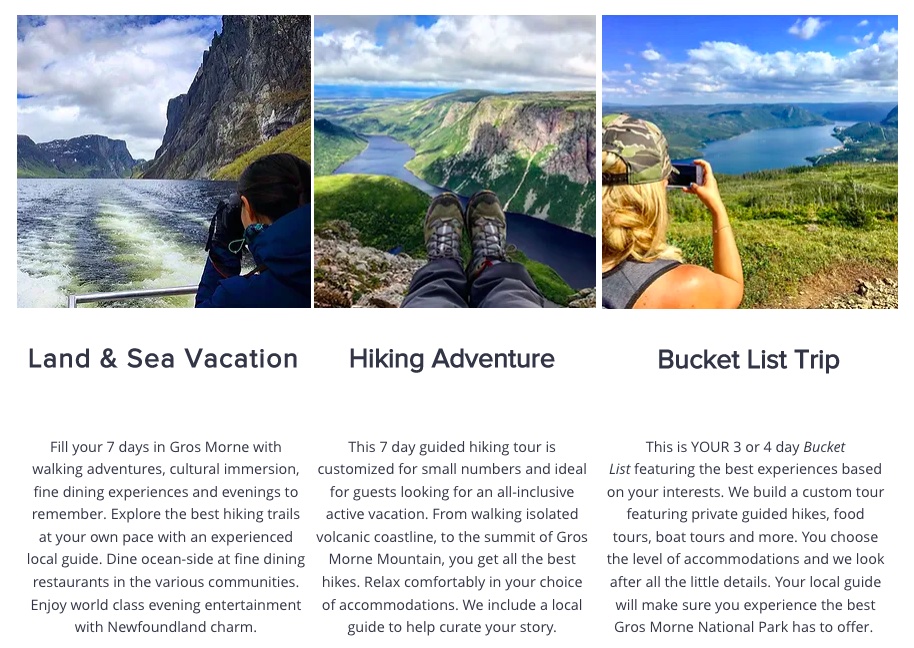 tour gros morne summer vacation packages