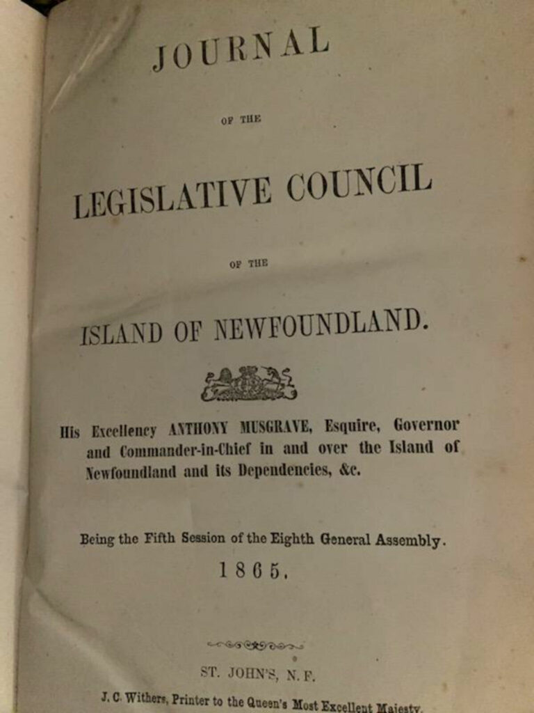 Read more about the article Journal of Council Book From 1864