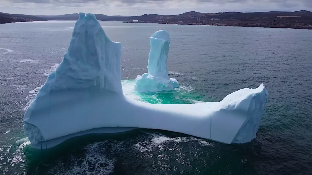 penis shaped iceberg newfoundland dickie berg