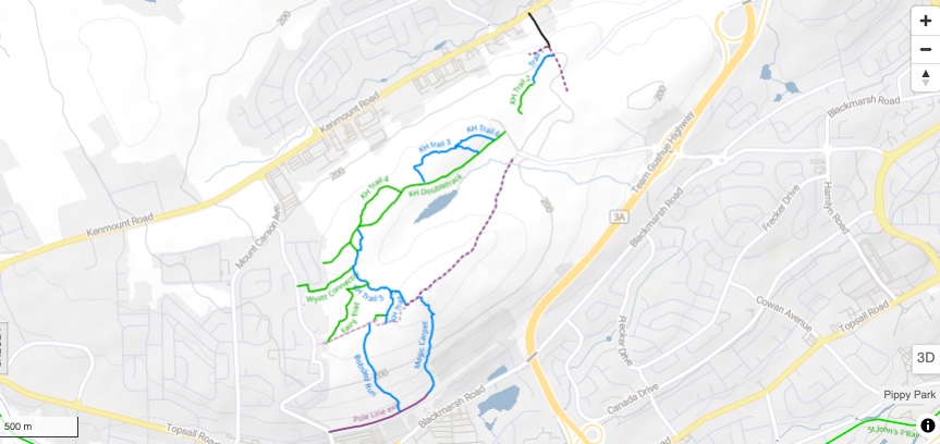 kenmount hill mountain biking trails st johns