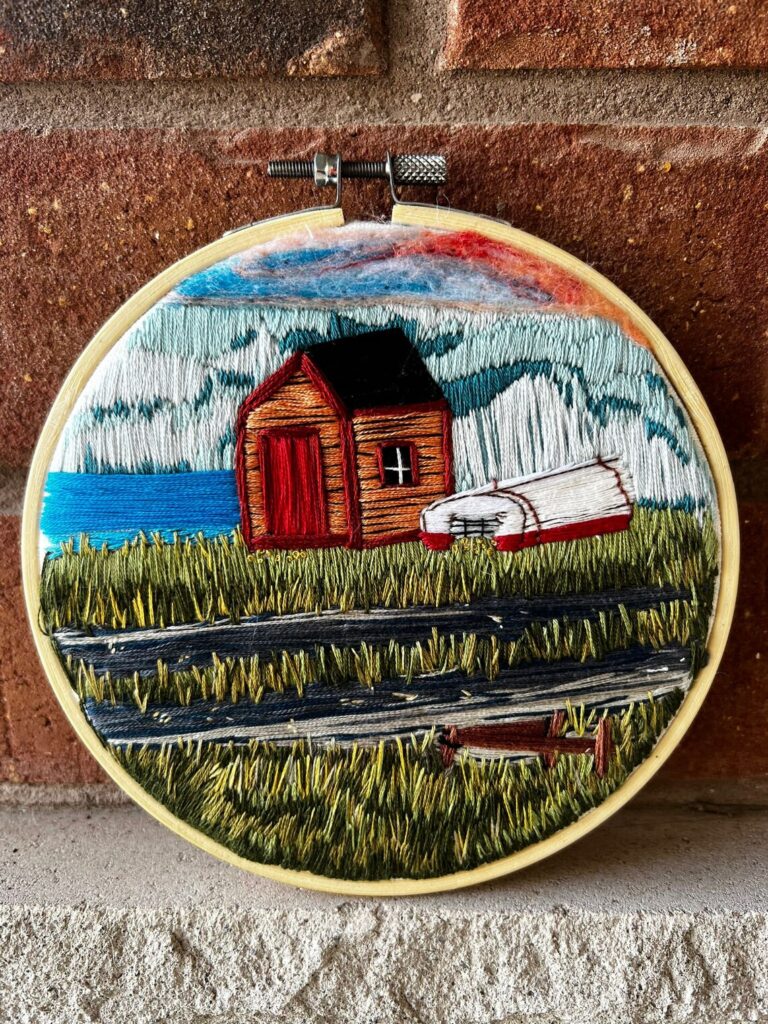 Read more about the article Newfoundland Iceberg Embroidery Loop Design