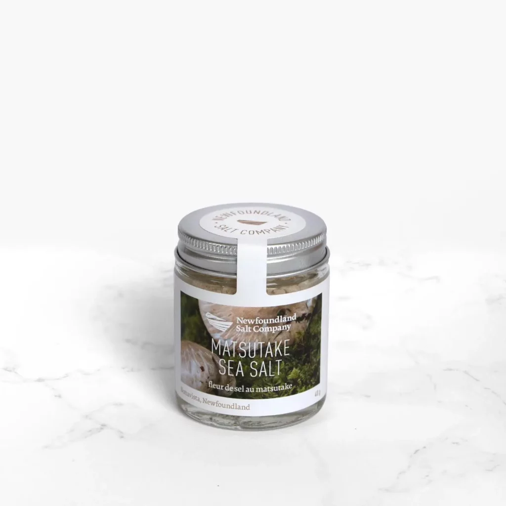 Newfoundland Salt Company’s finishing matsutake sea salt