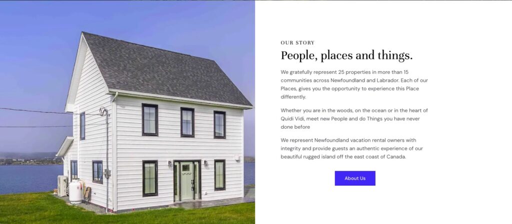 Newfoundland Vacation Rental Website Design With WordPress