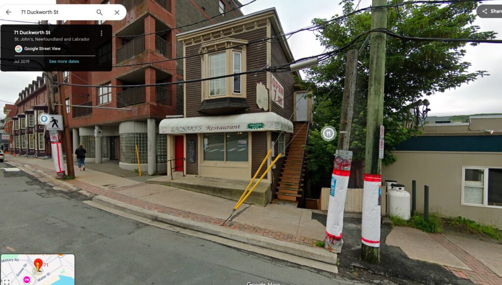 Zachary's Restaurant St. John's Newfoundland